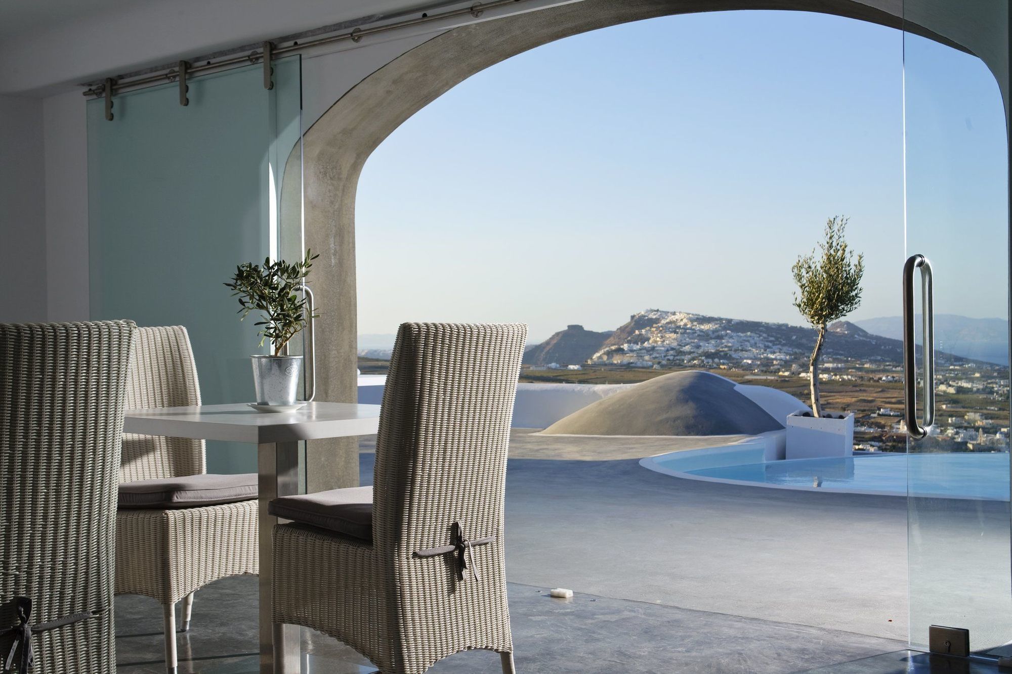 Carpe Diem Santorini Pyrgos Kallistis Restoran foto